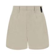 Fendi Mysiga Bermuda Shorts med knapp och dragkedja Beige, Herr