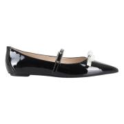 Stuart Weitzman Båge Mary Jane Platta Skor Black, Dam