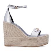 Versace Kil Espadriller för Kvinnor Gray, Dam