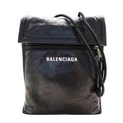 Balenciaga Vintage Pre-owned Laeder axelremsvskor Black, Unisex