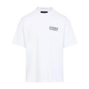 Amiri Vit T-shirt Höj Garderob Stil White, Herr