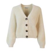 March23 Deborah Cardigan Beige, Dam