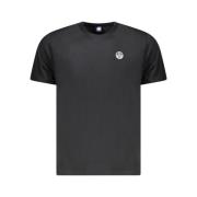 North Sails Svart Bomull T-shirt Black, Herr