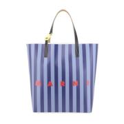 Marni Randig geometrisk axelväska med monogram Blue, Herr