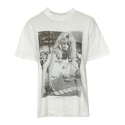 Anine Bing Brigitte Bardo Print T-Shirt White, Dam