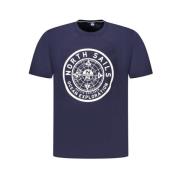 North Sails Blå Bomull T-shirt Blue, Herr