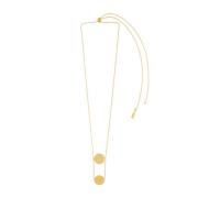 Dansk Copenhagen Justerbart Minimalistiskt Dot Halsband Yellow, Dam