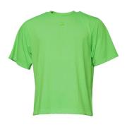 Dolce & Gabbana Grön Logo Polyester Crew Neck T-shirt Green, Herr