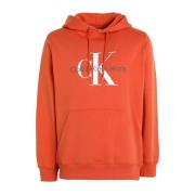 Calvin Klein Orange Hoodie Regular Fit Orange, Herr