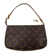 Louis Vuitton Vintage Pre-owned Laeder handvskor Brown, Dam