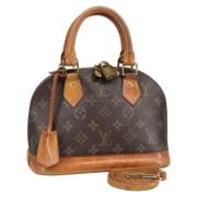 Louis Vuitton Vintage Pre-owned Canvas handvskor Brown, Dam