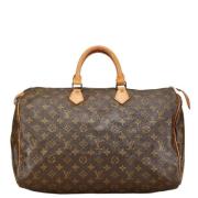 Louis Vuitton Vintage Pre-owned Canvas handvskor Brown, Dam