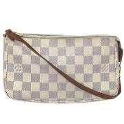 Louis Vuitton Vintage Pre-owned Tyg louis-vuitton-vskor Beige, Dam