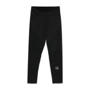 Adidas by Stella McCartney Svarta sweatpants med perforerade detaljer ...