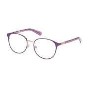 Guess Lila Metallram Glasögon med UV-filter Purple, Dam