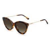 Jimmy Choo Brun Metall Solglasögon Gradient Italien Brown, Dam