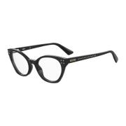 Moschino Svarta Acetatglasögon för kvinnor Black, Dam