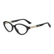 Moschino Elegant Svart Acetatramglasögon Black, Dam