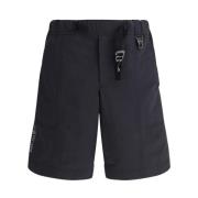 Moncler Sportig Elastisk Midja Ficka Shorts Black, Herr