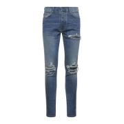 Amiri Slitna Skinny Blå Jeans Blue, Herr