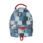 Louis Vuitton Vintage Pre-owned Tyg ryggsckar Blue, Dam