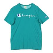 Champion Grön Crewneck Tee för Män Green, Herr