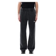 Misbhv Svarta Community Sweatpants med Grafiskt Logotyp Black, Herr