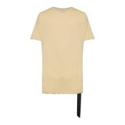 Rick Owens Cotton T-shirt Beige, Herr