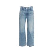 Mother Blå Wide-Leg Jeans Lil Dodger Blue, Dam