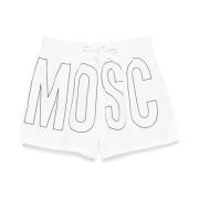 Moschino Vit badkläder för män Ss25 White, Herr