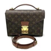 Louis Vuitton Vintage Pre-owned Tyg louis-vuitton-vskor Brown, Dam