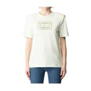 Elisabetta Franchi Bomull Casual T-shirt Green, Dam