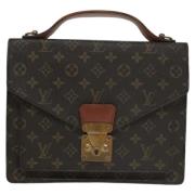 Louis Vuitton Vintage Pre-owned Canvas handvskor Brown, Dam