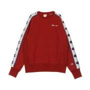 Champion Mörkröd Crewneck Sweatshirt för Män Red, Herr