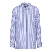 Max Mara Blå Skjorta Camicia Blue, Dam