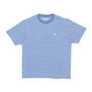 Carhartt Wip Randig Crew Neck T-shirt Blue, Dam