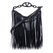 Valentino Garavani Svart VLogo Moon Mini Hobo Väska Black, Dam