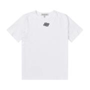 Munthe Broderad Bomull T-shirt 11-Mix White, Dam