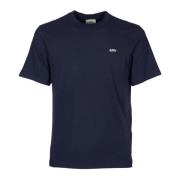 Autry Räfflad Krage Broderad Logotyp T-shirt Blue, Herr