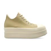 Rick Owens Platform Sneakers Beige, Dam