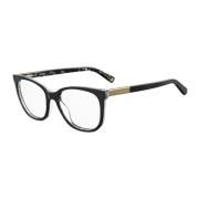 Love Moschino Svart Acetatram Stiliga Glasögon Black, Dam