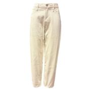 Frame Cropped Jeans med raka ben Beige, Herr