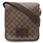 Louis Vuitton Vintage Pre-owned Canvas axelremsvskor Brown, Dam