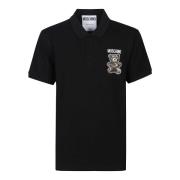 Moschino Polo T-shirt med Teddy Bear Black, Herr