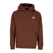 Nike Fleece-hoodie med dragsko Brown, Herr