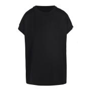 Liviana Conti Bomull T-shirt med Ficka Black, Dam