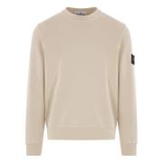 Stone Island Sand Bomull Jersey Tröja Beige, Herr