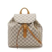 Louis Vuitton Vintage Pre-owned Canvas ryggsckar White, Dam