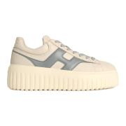 Hogan Vita Sneakers med H-Stripes White, Dam