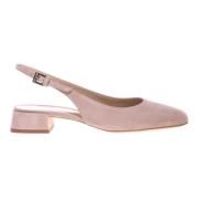 Baldinini Nude suede slingback Pink, Dam